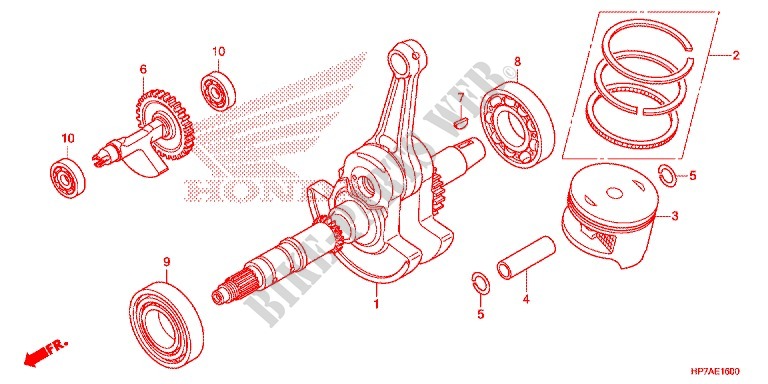 CIGUENAL/PISTON para Honda FOURTRAX 420 RANCHER 4X4 AT PS 2014