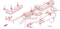 SILENCIADOR DE ESCAPE(2) para Honda FOURTRAX 420 RANCHER 2X4 BASE 2010