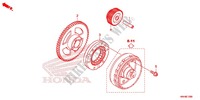 ENGRANAJE DE ARRANQUE para Honda FOURTRAX 500 FOREMAN 4X4 Electric Shift, Power Steering Camo 2014