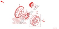 ENGRANAJE DE ARRANQUE para Honda FOURTRAX 500 FOREMAN 4X4 Electric Shift, Power Steering Camo 2016