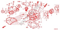 CILINDRO/CULATA DE CILINDRO para Honda FOURTRAX 500 FOREMAN 4X4 Electric Shift, PS, CAMO 2012