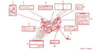 ETIQUETA DE PRECAUCION(1) para Honda CB 900 F 919 2003