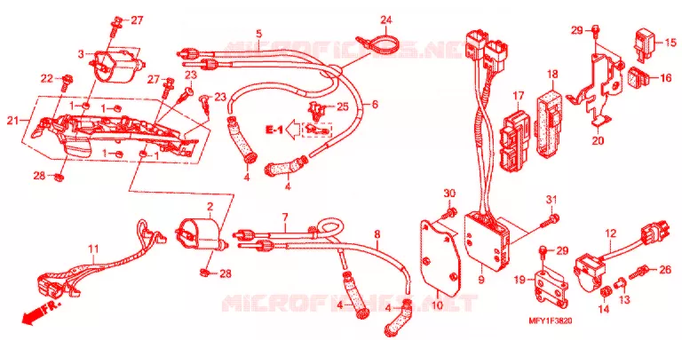 BOBINA DE ENCENDIDO/ECU Honda MOTO 1300 VT 2010  VT1300CRA_A