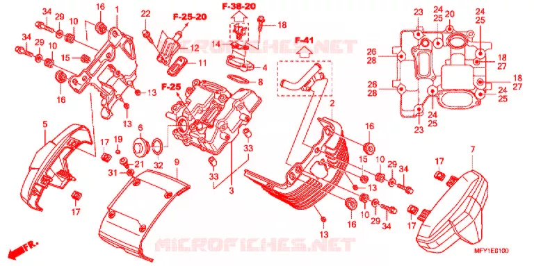 CUBIERTA DE CULATA DE CILINDRODELANTERA Honda MOTO 1300 VT 2012  VT1300CSAB