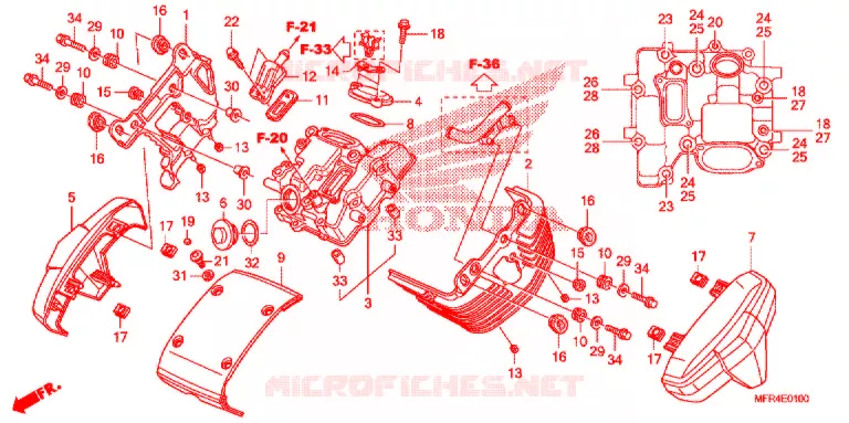 CUBIERTA DE CULATA DE CILINDRODELANTERA Honda MOTO 1300 VT 2010  VT1300CXAA_A