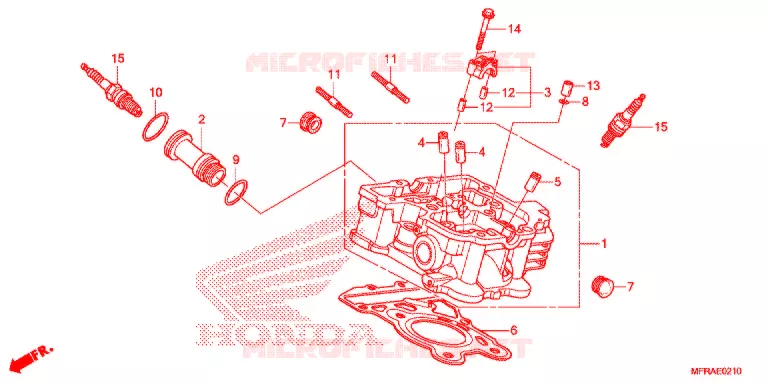 CULATA TRASERA Honda MOTO 1300 VT 2013  VT1300CXAD