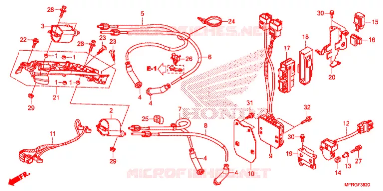 BOBINA DE ENCENDIDO/ECU Honda MOTO 1300 VT 2016  VT1300CXG