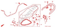 ASIENTO (1) para Honda WAVE 125 Kick start, Spoked wheels 2011