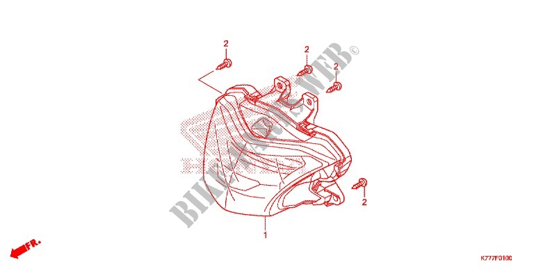 FARO DELANTERO para Honda SH 125 ABS D TOP BOX 2017