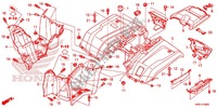 GUARDABARROS TRASERO para Honda FOURTRAX 420 4X4 Manual Shift PS 2017