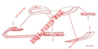 EMBLEMA/FLEJE (SFX 3J/4J) (SFY) (SF1 2J/3J/4J/5J) para Honda CB 400 SUPER FOUR SOLID COLOR 2001